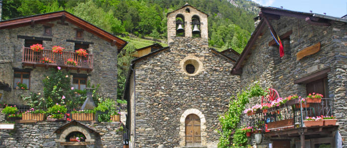 Typical mountain villages in Andorra