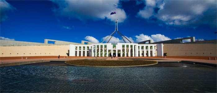 Seat of the government in Canberra