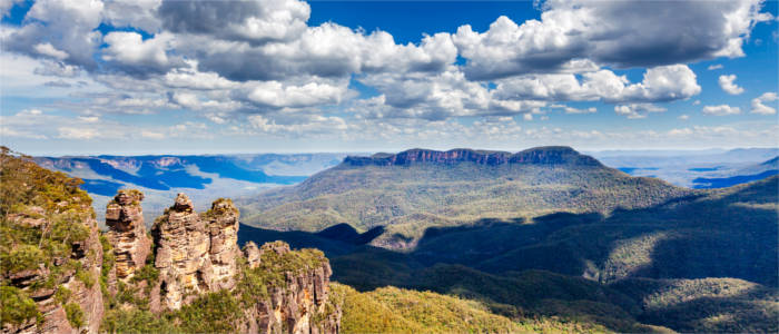 Rock formation in the Blue Mountains
