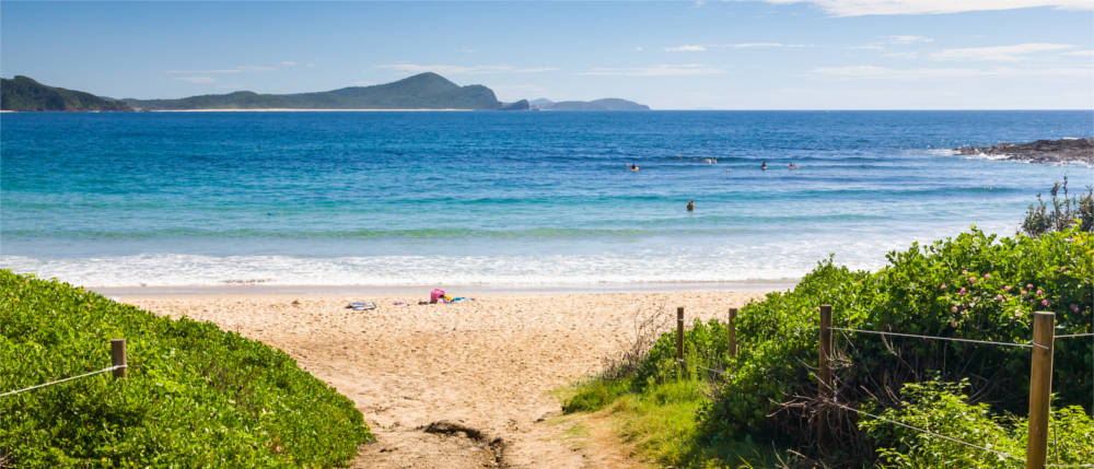 Bathing at the north coast of New South Wales