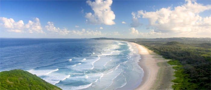 Bathing beach in Northern Rivers