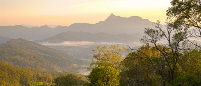 Mountainous landscape in New South Wales