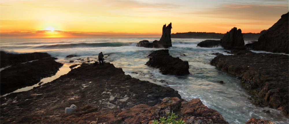 Coastal landscape at New South Wales' south coast
