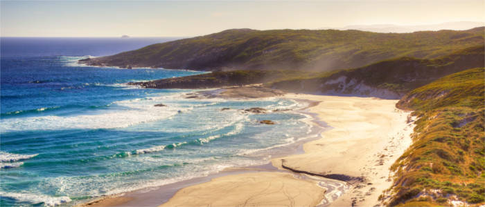 White sandy beach in South-Western Australia