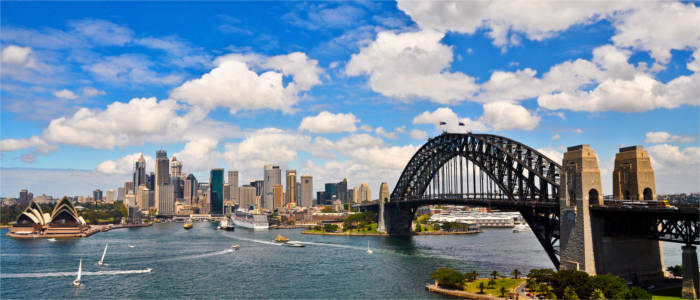 Panoramic view of Sydney