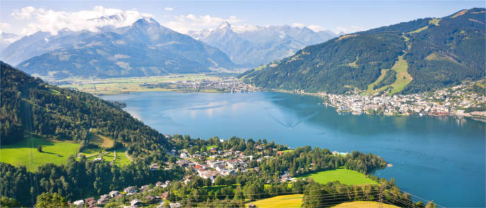 Zell am See with Lake Zell in Salzburg