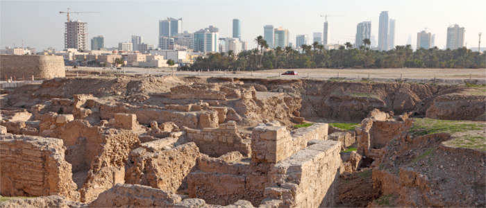 Archaeological site in Bahrain