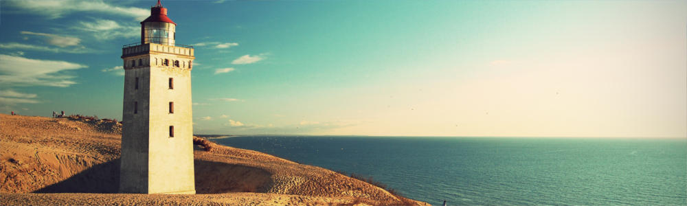 Lighthouse at the Danish North Sea