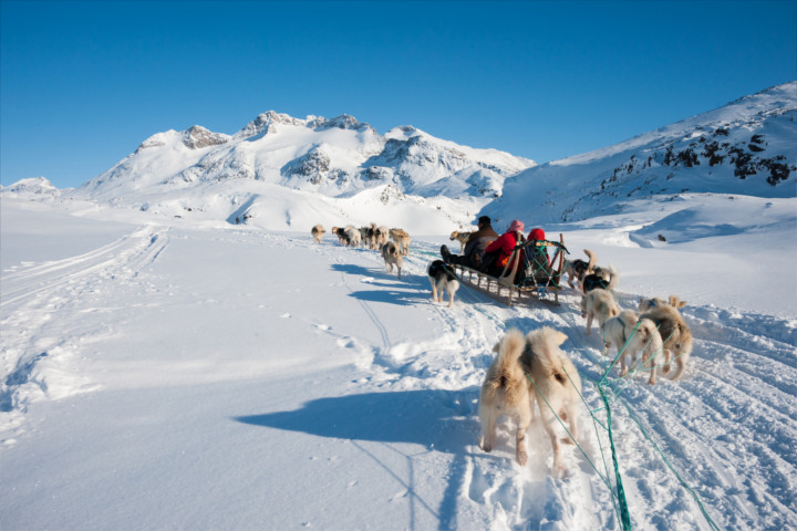 Greenland's winter sports areas