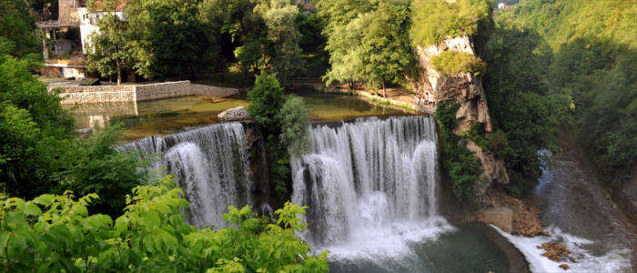 Jajce Waterfall in Bosnia and Herzegovina