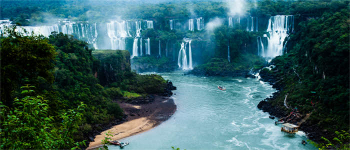 Iguazu Falls in the Amazon region, Brazil