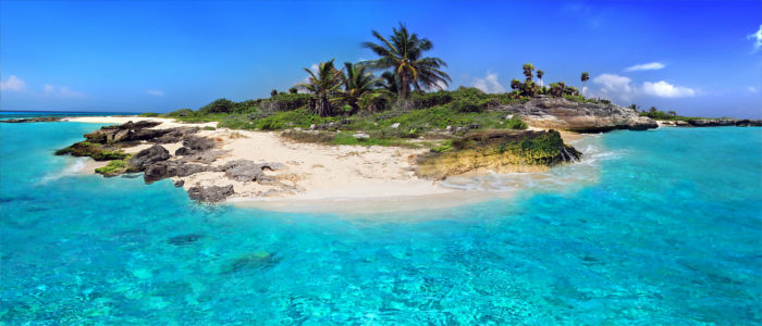 Remote island in the Caribbean