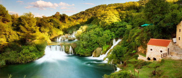 Croatia's waterfalls on the island Krk
