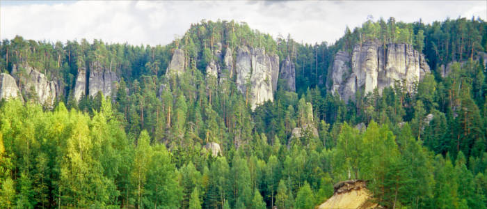 Sandstone rocks in the Czech Republic