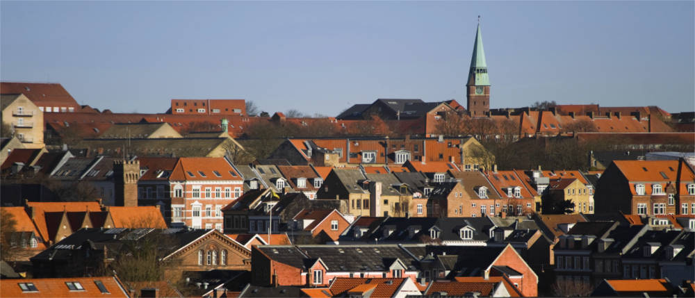 Panoramic view of Aarhus
