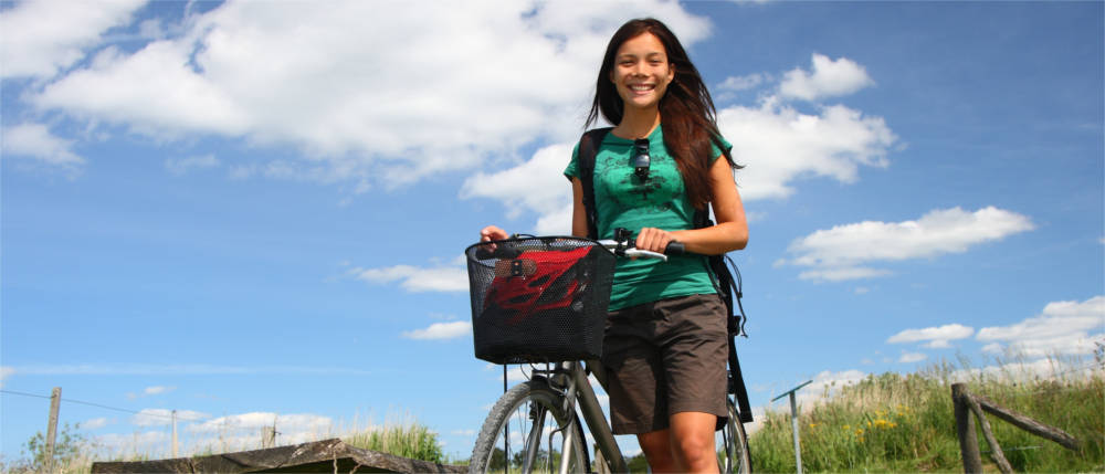 Cyclist on Als