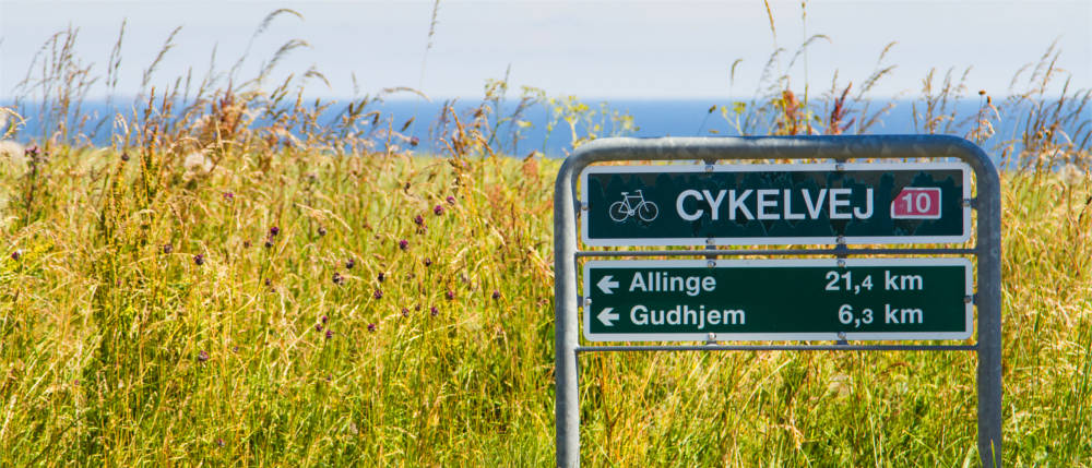 Signpost on Bornholm