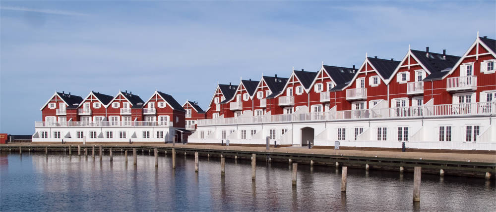 Row of houses on Langeland