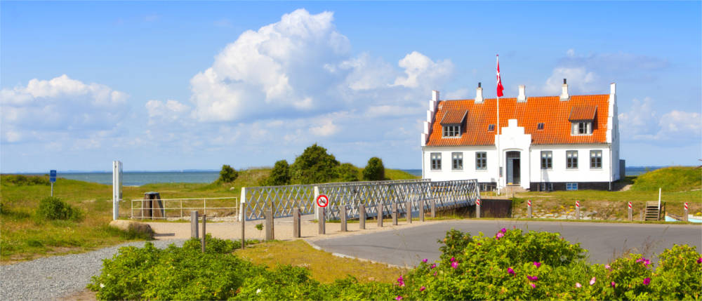 White house at the Limfjord