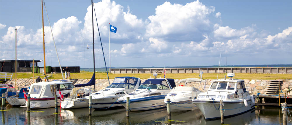 Sailing boats and yachts at the Limfjord