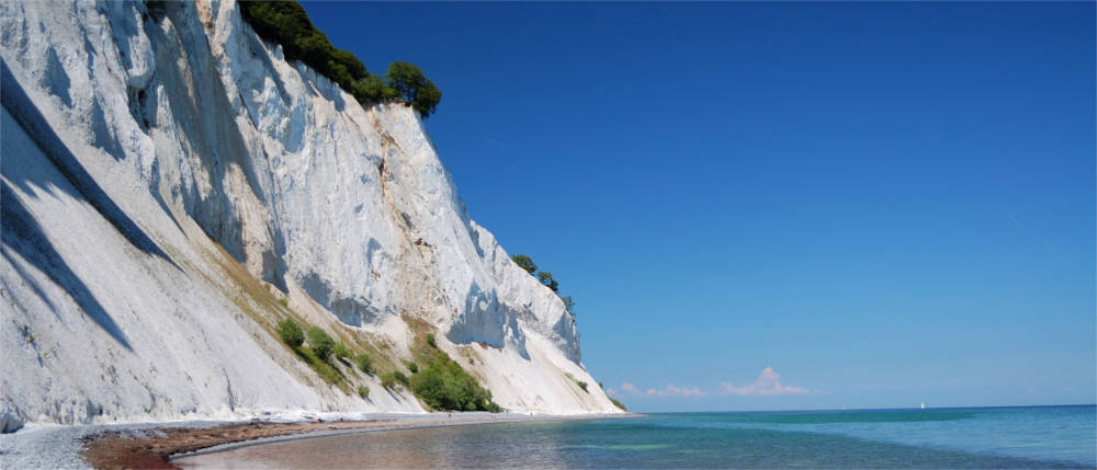 Limestone cliff on Møn