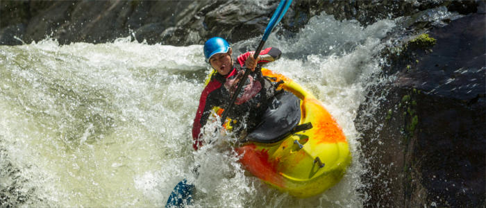 Whitewater rafting in Ecuador