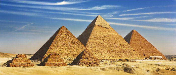 The Egyptian Pyramids in Giza, near Cairo, Egypt