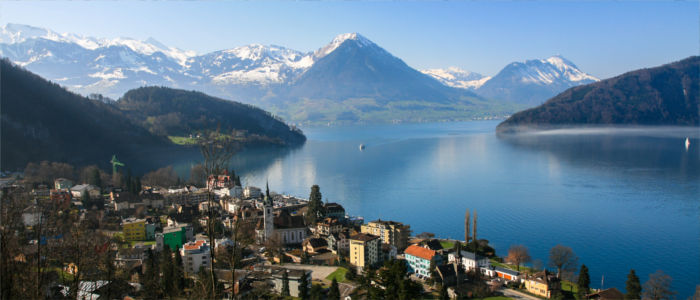 Lake Geneva in Europe