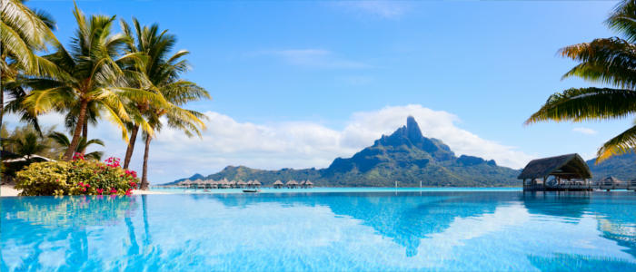 The South Pacific Ocean in French Polynesia