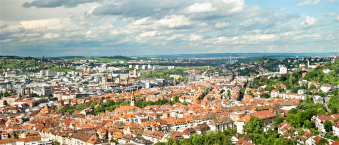Aerial view of Stuttgart