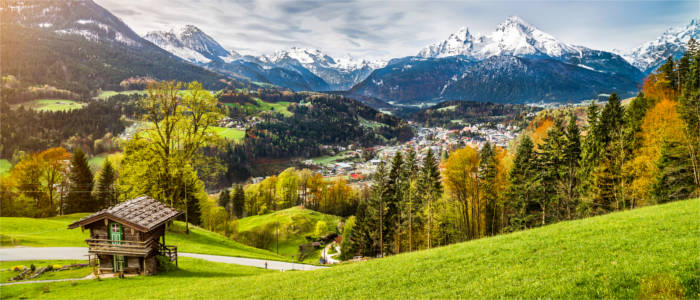 Berchtesgaden with the Watzmann