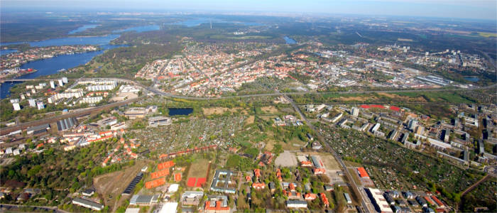 View of Potsdam, the capital of the state of Brandenburg