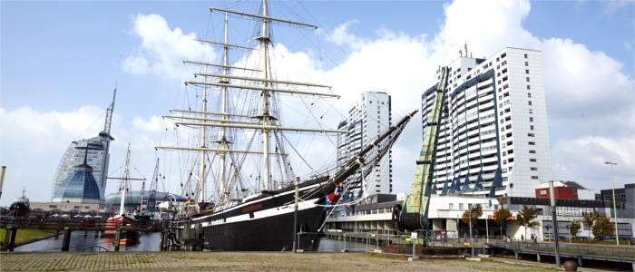 Museum harbour in Bremerhaven