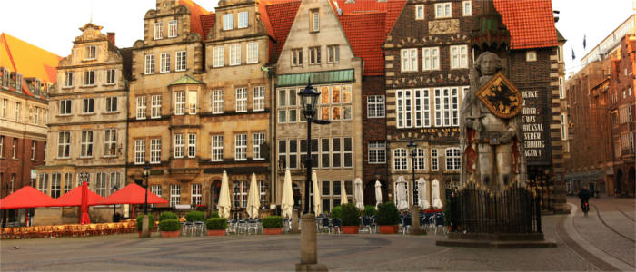 The Bremen Roland on the market square