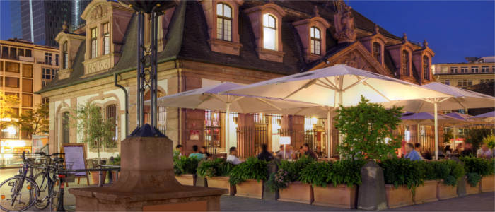 Cafe in Frankfurt's old town