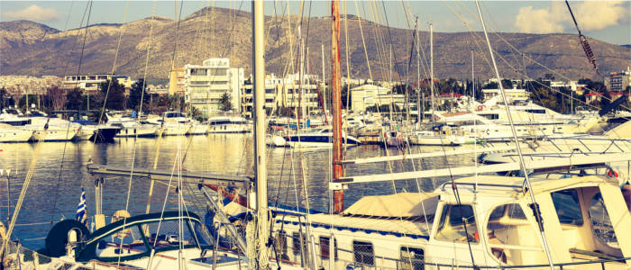 A yacht harbour in Athens in Attica