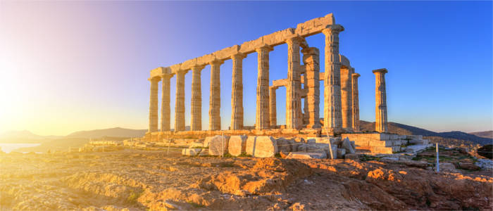 The Temple of Poseidon in Attica