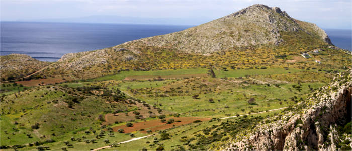 Green areas and bays in Attica