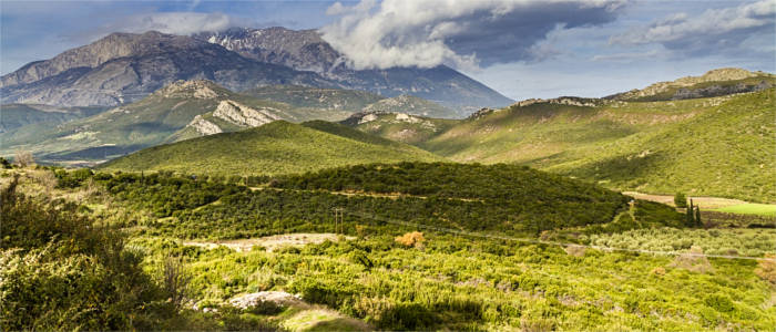 Mount Parnassus in Greece