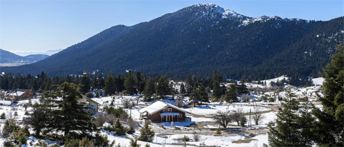 Ski resort in Central Greece