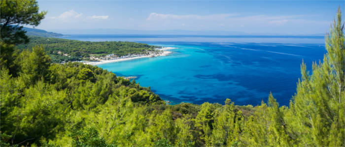 Coast and sea on Halkidiki