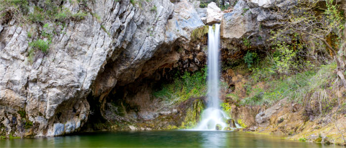 Waterfall near the village of Drymonas