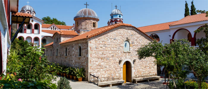Osios David Monastery on Evia