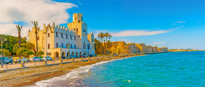 Town hall and Neratzia Castle on Kos