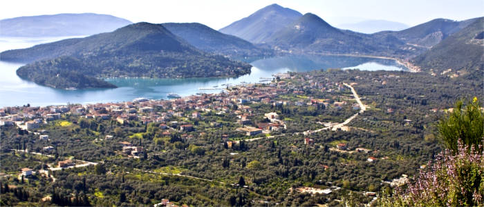 View of the island of Lefkada