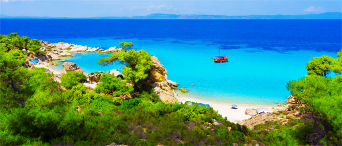 Halkidiki in the region of Macedonia