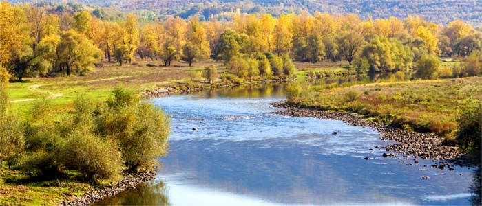 The river Nestos at the border to Thrace