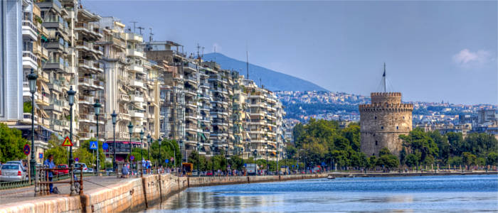 Thessaloniki in the region of Macedonia