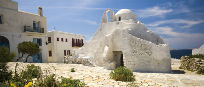 The Church of Paraportiani in Kastro