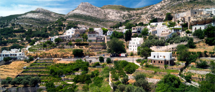 Village in the mountains on Naxos